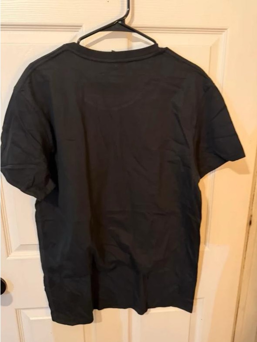 Men's Black Short Sleeve Crew Neck T‑Shirt